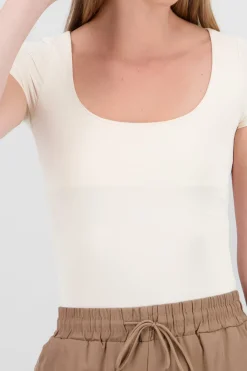 Bodysuit escote cuadrado doble tela