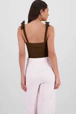 Bodysuit Liso Con Tirante Moños Hypsters