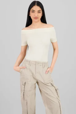 Bodysuit Liso Hombros Descubiertos