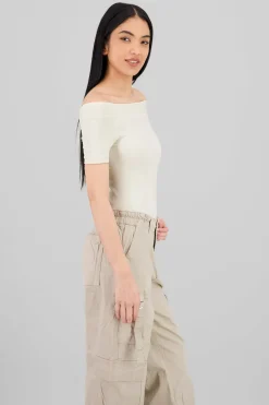 Bodysuit Liso Hombros Descubiertos