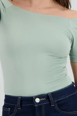 Bodysuit Liso Hombros Descubiertos