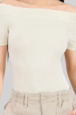 Bodysuit Liso Hombros Descubiertos