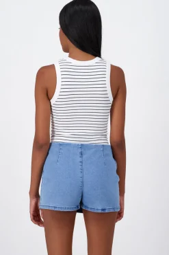 Bodysuit Sin Manga De Rayas