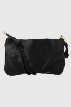 Bolsa baguette sencilla pliegues nudo