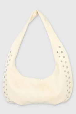Bolsa hobo hombre studs gamusina
