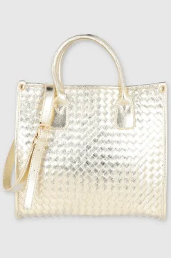 Bolsa tote entrelazada