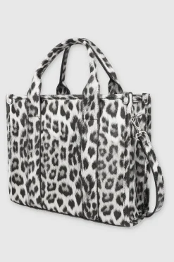 Bolsa tote estructura animal print
