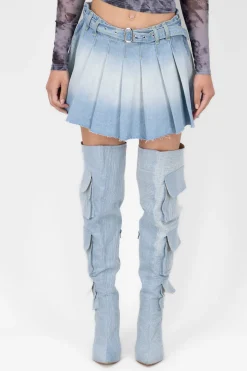 Bota larga bolsas cargo