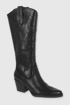 Bota larga vaquera bordados