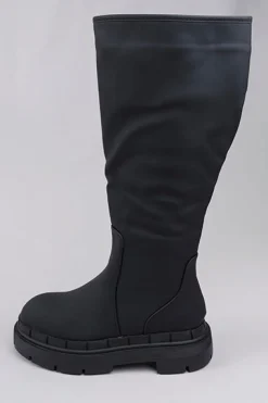 Bota Maxi Efecto Piel