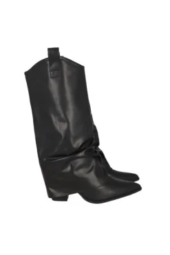 Bota Midi Vaquera Acampanada