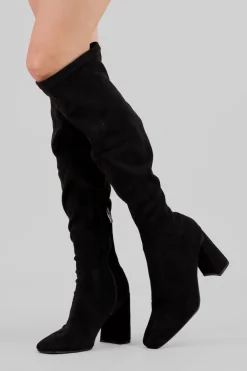 Bota over the knee durazno