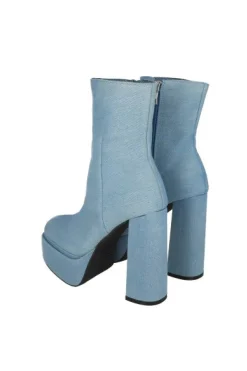 Bota plataforma denim