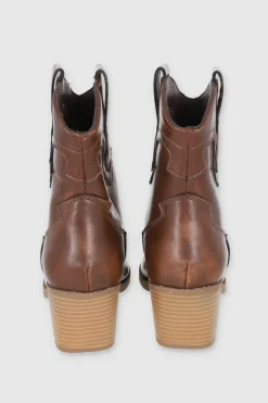 Bota vaquera efecto desgastado