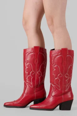 Bota vaquera pespunte punta