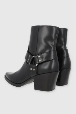 Bota vaquera tiras hebilla aro