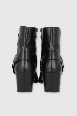 Bota vaquera tiras hebilla aro