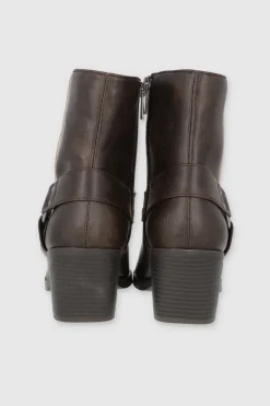 Bota vaquera tiras hebilla aro