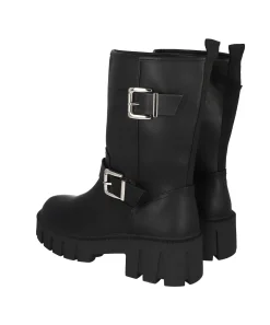 Botas biker hebilla doble