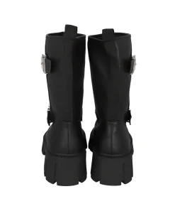 Botas biker hebilla doble