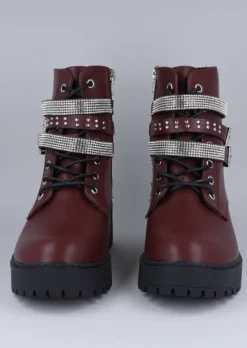 Botas Combat Brillos