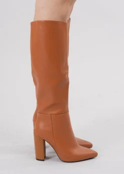 Botas largas efecto piel