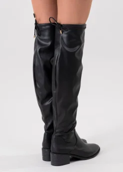 Botas Overknee Cintas Traseras
