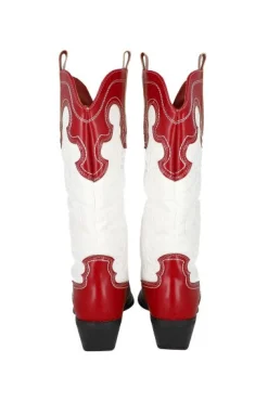 Botas vaqueras bicolor costuras