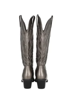 Botas vaqueras efecto metálico