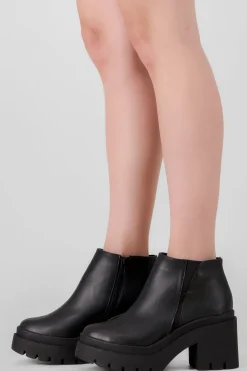 Botin basico tacon cuadrado