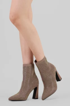 Botin calcetin multi brillos