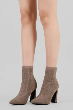 Botin calcetin multi brillos