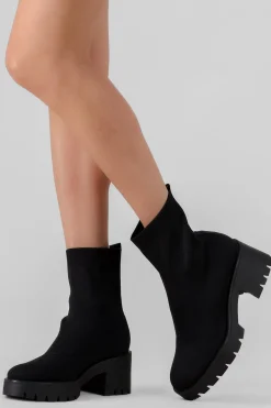 Botin Calcetin Punta Redonda