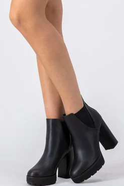 Botín chelsea tacón alto