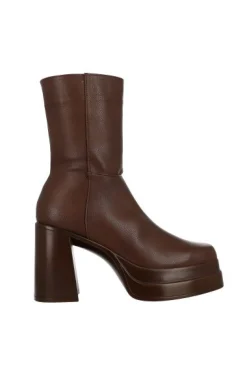 Botín Doble Plataforma Efecto Piel