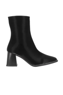 Botín efecto piel costura liso