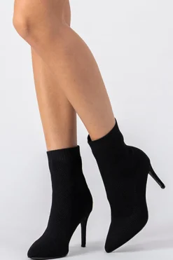 Botín midi tejido estrecho