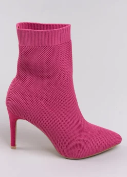 Botín midi tejido estrecho