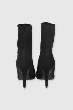 Botín midi tejido estrecho