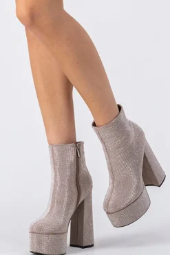 Botín plataforma brillos