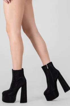 Botín plataforma brillos