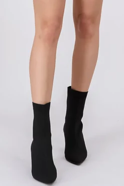 Botín Pointy Tejido Bloque