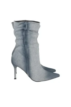 Botín Slouchy Denim Deslavado