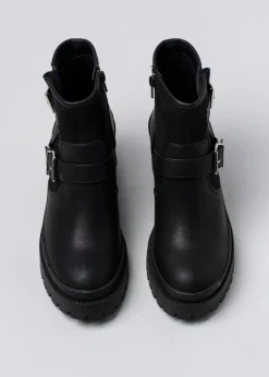 Botín suela track 2 hebillas