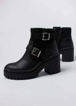 Botín suela track 2 hebillas