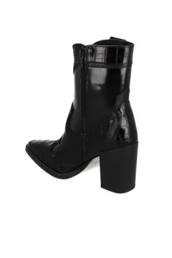 Botín vaquero efecto piel textura