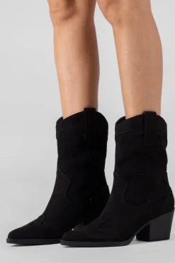 Botín vaquero pespunte punta