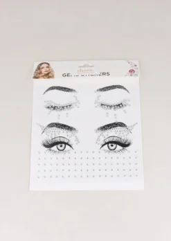 Brillos faciales delineado ojos