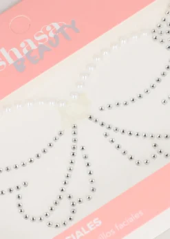 Brillos faciales perlas mariposa