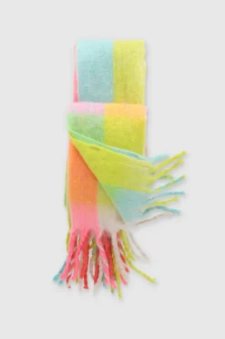 Bufanda cuadros multicolor